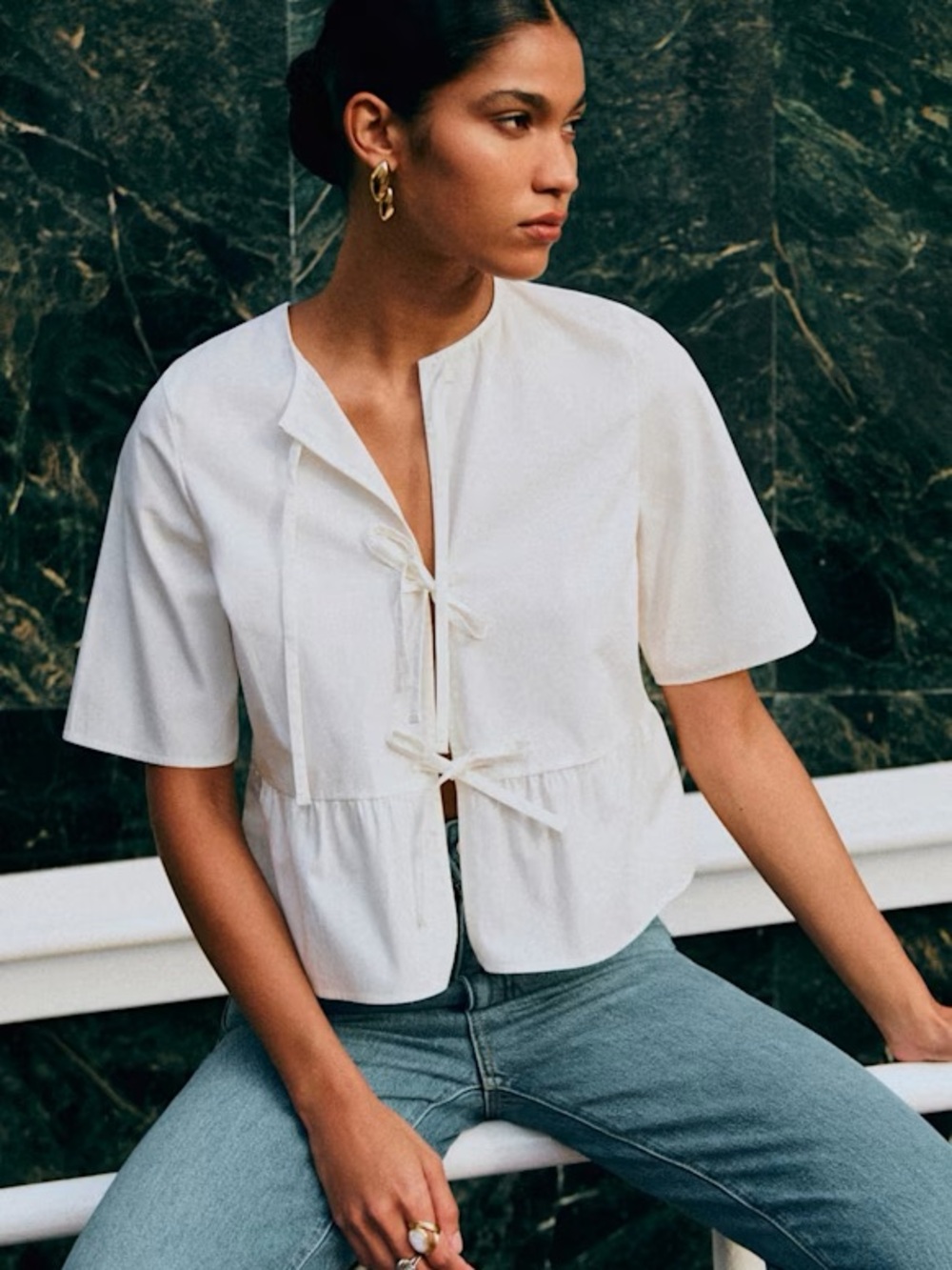 NWT Sezane ILEANA Blouse
